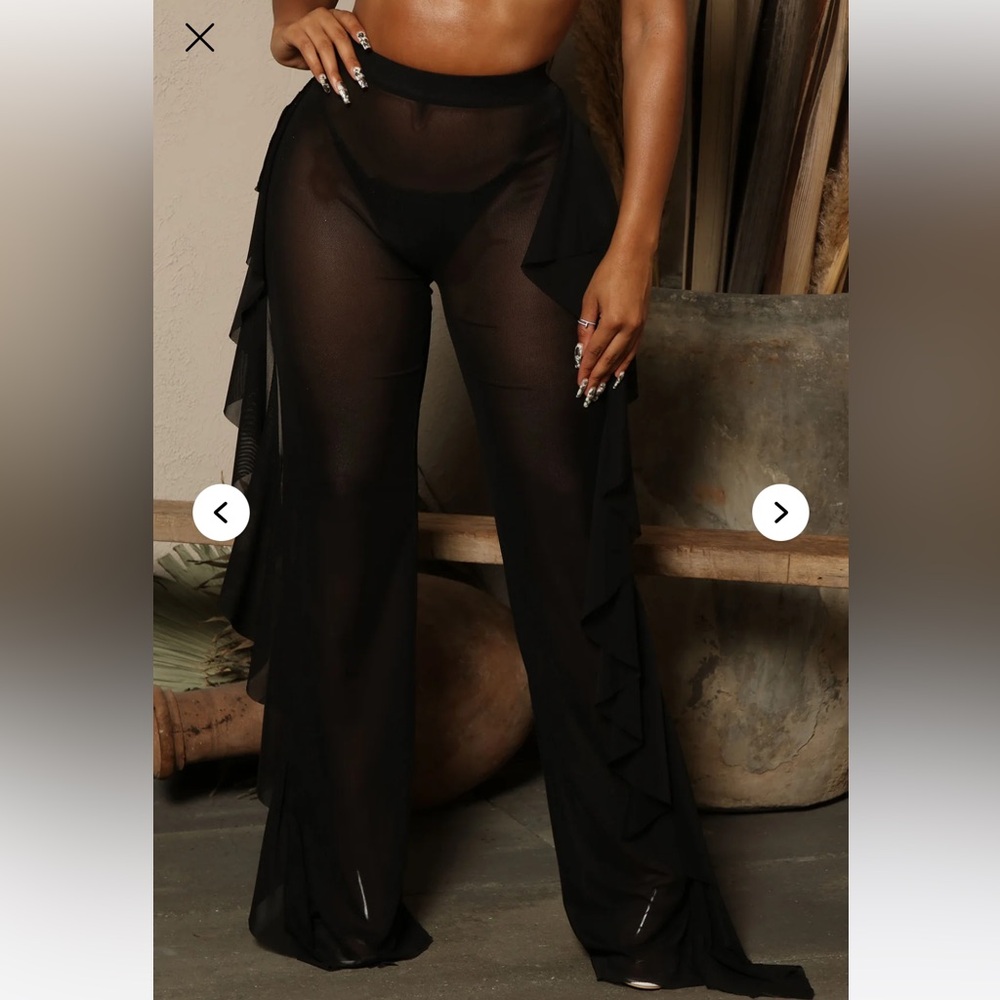 Fashion Nova See Through Cover Up Pant